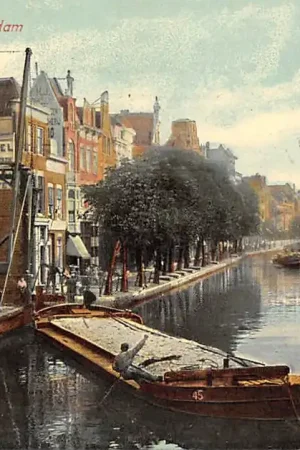 Rotterdam Delftsche Vaart 1912 met binnenvaart schepen HC54575 Bezpieczna płatność