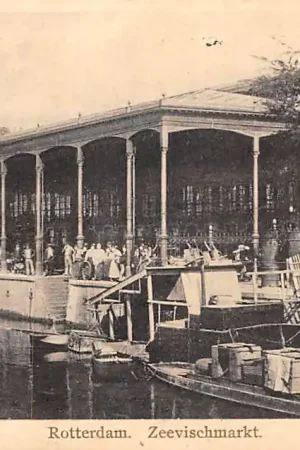 Darmowa dostawa Rotterdam Zeevischmarkt Vis markt 1925 HC54504