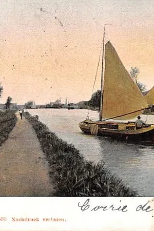 Szybka dostawa Rotterdam De Schie met zeilschip 1904 Scheepvaart HC54503