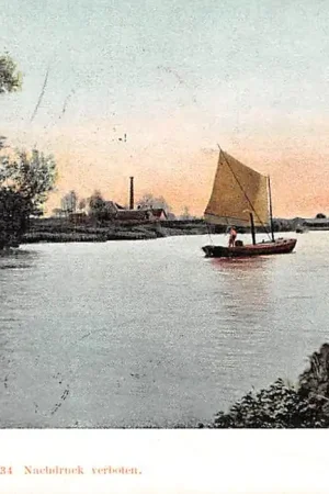 Rotterdam De Schie met zeilschip Scheepvaart 1905 HC54500 Darmowa dostawa