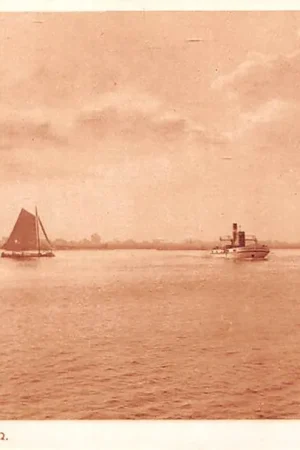 Bezpieczna płatność Gorinchem Merwede Rivier gezicht met schepen HC54474