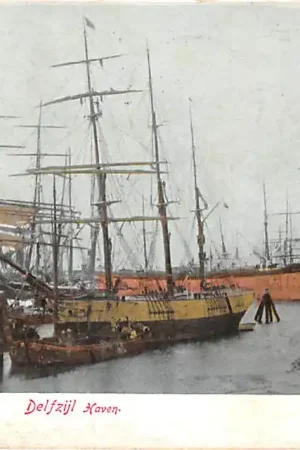Ostatnia szansa Delfzijl Haven met zee schepen 1903 Scheepvaart HC54461