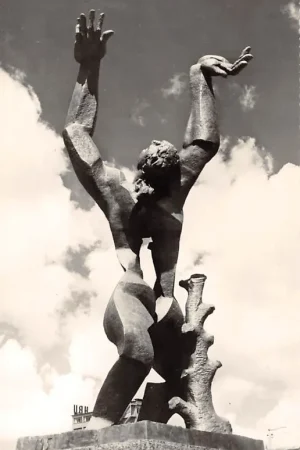 Rotterdam Monument mei 1940 Verwoeste Stad O. Zadkine WO2 HC54414 Promocja