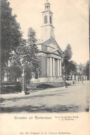 Promocja Rotterdam Protestantsche Kerk in de Hoflaan Vlieger No. 351 HC54413