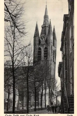 Delft Oude Delft met Oude Kerk HC54412 Zwrot pieniędzy