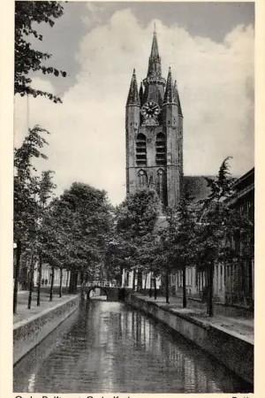 Delft Oude Delft met Oude Kerk HC54411 Rabat