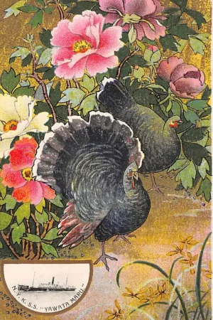 Japan N.Y.K.S.S. Yawata Maru Scheepvaart Schepen Nippon Azië Fantasie Kalkoen Vintage HC54296 Zamów teraz