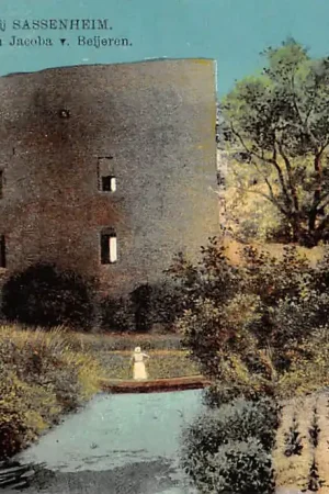 Ostatnia szansa Sassenheim Ruïne Slot Teijlingen Voormalige gevangenis van Jacoba van Beijeren Kasteel HC54148