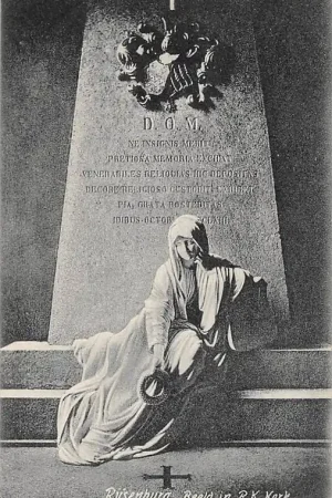 Autentyczny Rijsenburg Beeld in R.K. Kerk Driebergen Monument HC54053