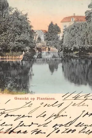 Leiden Gezicht op Plantsoen 1902 HC54034 Oferta limitowana