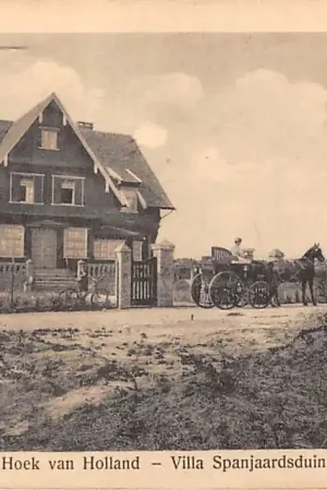Hoek van Holland Villa Spanjaardsduin Paard en wagen 1932 HC54017 Ekspresowa dostawa