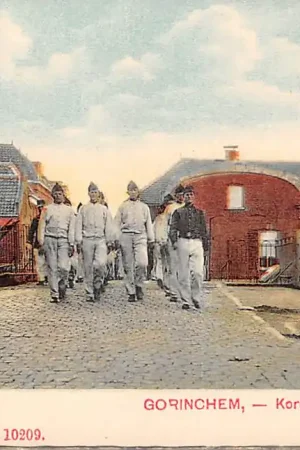 Gorinchem Korenbrug met soldaten Militair HC53990 Popularny