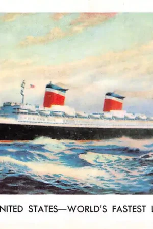 USA S.S. United States Flagship United States Lines Scheepvaart Schepen Noord-Amerika HC53979 Oferta
