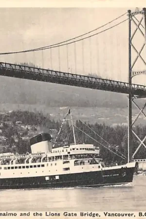 Canada Pacific Princess of Nanaimo and the Lions Gate Bridge Vancouver B.C. Scheepvaart Noord-Amerika HC53968 Niska cena