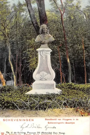 Scheveningen Standbeeld van Huygens in de Scheveningsche Boschjes 1900 Monument 's-Gravenhage HC53911 Oferta