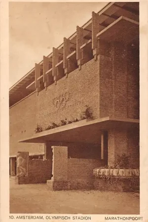 Amsterdam Olympisch Stadion Marathonpoort Olympische Spelen 1928 Sport HC53888 Nowość