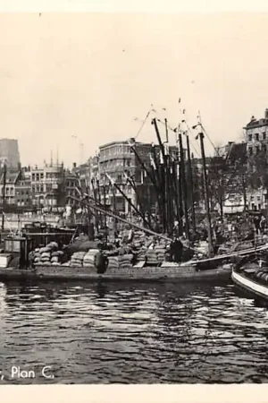 Rotterdam Havengezicht Plan C Binnenvaart schepen Scheepvaart HC53933 Najlepsza cena
