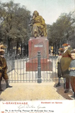 's-Gravenhage Standbeeld van Spinoza 1900 Monument HC53914 Szybka dostawa