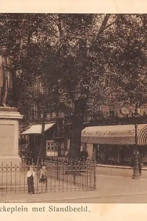 Kup teraz Amsterdam Thorbeckeplein met Standbeeld Thorbecke Monument HC53666