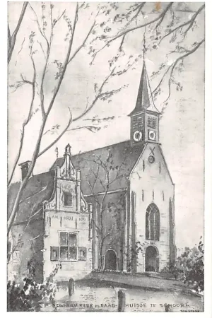 Schoorl Ned. Herv. Kerk en Raadhuisje HC53548 Wyprzedaż