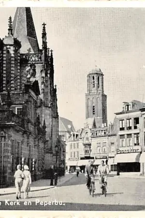 Szybka dostawa Zwolle Gezicht op Grote Kerk en Peperbus 1955 HC53607
