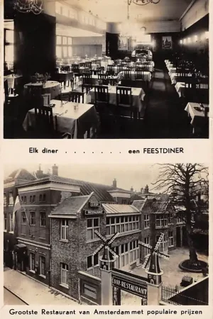 Amsterdam Molenpad 2 - Keizersgracht b.d. Leidschegracht Reclame Coöp. RestaurantU.A. In- en exterieur HC53494 Rabat