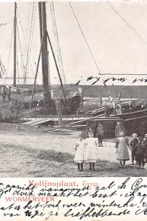 Darmowa dostawa Colijnsplaat Kolijnsplaat Haven met schepen 1905 Noord-Brabant Scheepvaart Reclame Boon's Cacao Wormerveer HC53458