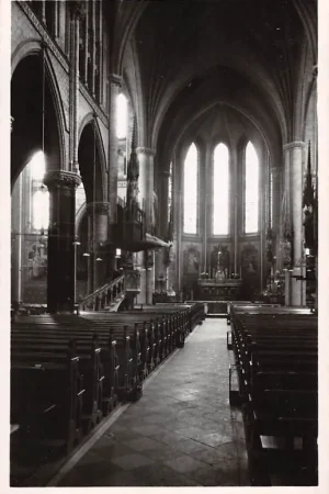 Gouda Gouwe Interieur R.K. St. Jozef kerk 1950 (Gesloopt) HC53417 Tylko dziś