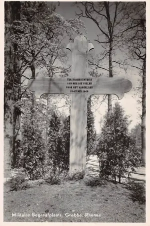 Popularny Rhenen Grebbe Militair Begraafplaats 10 -15 Mei 1940 Monument WO2 HC53407
