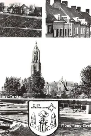 Szybka dostawa Rhenen Verkeersweg Rhenense Brug Kunera-Toren Fred. v.d. Paltshof en Monument Grebbeberg HC53402