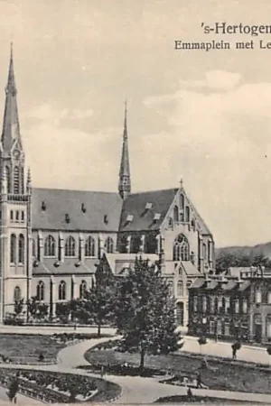 Darmowa dostawa 's-Hertogenbosch Emmaplein met Leonardus kerk 1929 HC53323