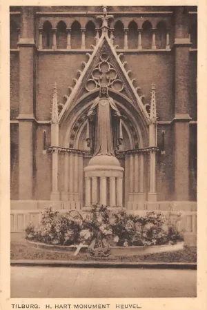 Tilburg H. Hart Monument Heuvel 1930 HC53314 Autentyczny