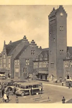 Maastricht Station met Auto bussen Spoorwegen Vervoer Limburg HC53294 Promocja