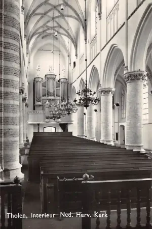 Popularny Tholen Interieur Ned. Hervormde Kerk met orgel HC53122