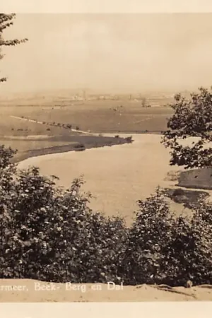 Oryginalny Beek (GD) Berg en Dal Panorama op Wylermeer 1957 Nijmegen HC53099