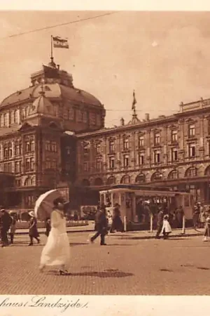 Popularny Scheveningen Kurhaus Landzijde Tramhalte met HTM Tram 's-Gravenhage HC53148
