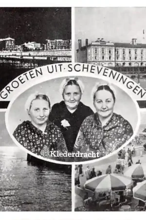 Darmowa dostawa Scheveningen Kurhaus bij avond Zonsondergang Haven Boulevard Klederdracht Vintage 's-Gravenhage HC53015