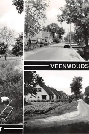 Veenwoudsterwal Friesland Groeten uit ... Drieluik Dantumadeel HC52942 Szybka dostawa