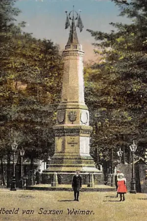 's-Gravenhage Standbeeld van Saxsen Weimar Monument HC52936 Bezpieczna płatność