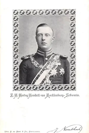 Ekspresowa dostawa Koningshuis Z.H. Hertog Hendrik van Mecklenburg-Schwerin 1900 Verloofde van Koningin Wilhelmina HC52984
