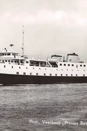 Kup teraz Vlissingen - Breskens Provinciale Veerboot Prinses Beatrix Veer Pont Westerschelde Binnenvaart schepen Scheepvaart 1959 HC52881