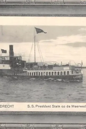 Tylko dziś Dordrecht Raderboot S.S. President Stein op de Merwede Scheepvaart Schepen 1914 HC52932