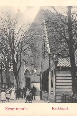 Bezpieczna płatność Krommenie Kerkbuurt met volk 1902 Zaanstad Vivat No. 7563 HC52901