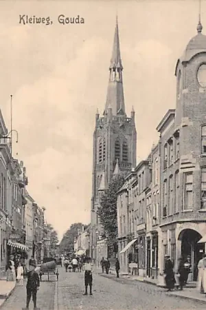 Popularny Gouda Kleiweg Rechts winkel van Sigarenfabriek A. Hillen Gompers 18569 Sigaren HC52774