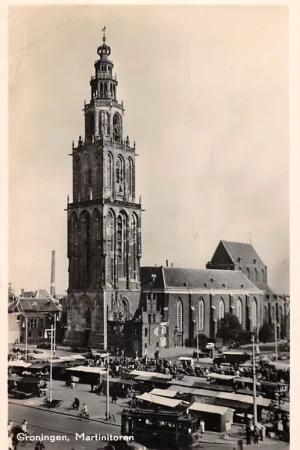 Ekspresowa dostawa Groningen Martinitoren Marktdag Tram 1950 HC52666