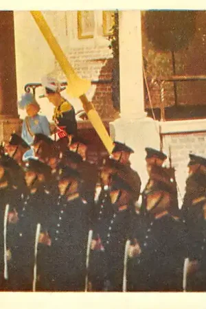 's-Gravenhage H.M. Koningin Juliana en Z.K.H. Prins Bernhard verlaten de Ridderzaal na de Opening der Staten-Generaal 21 September 1948 Koningshuis Militair HC52601 Bezpieczna płatność