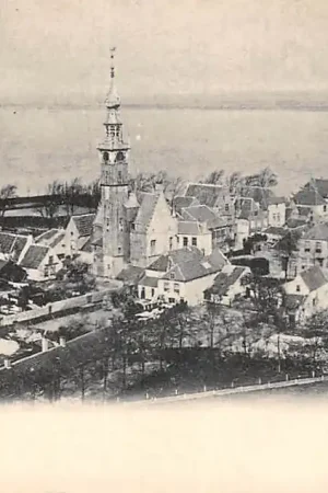 Veere Panorama 1905 Noord-Beveland HC52125 Oryginalny