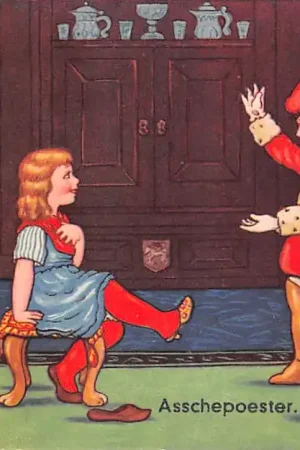 Bezpieczna płatność Fantasie Kind Asschepoester Sprookje Illustrator Margret Boriss Vintage HC52115