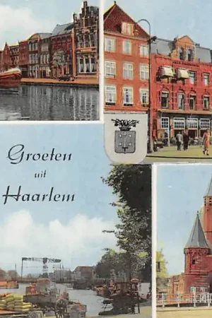 Szybka dostawa Haarlem Groeten uit met Groote Markt Spaarne en Amsterdamse Poort HC52112