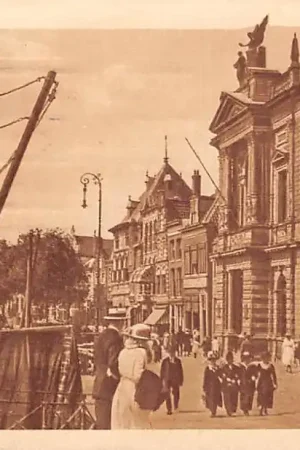 Premium Haarlem Museum teyler Spaarne en binnenvaart schepen 1924 HC51901